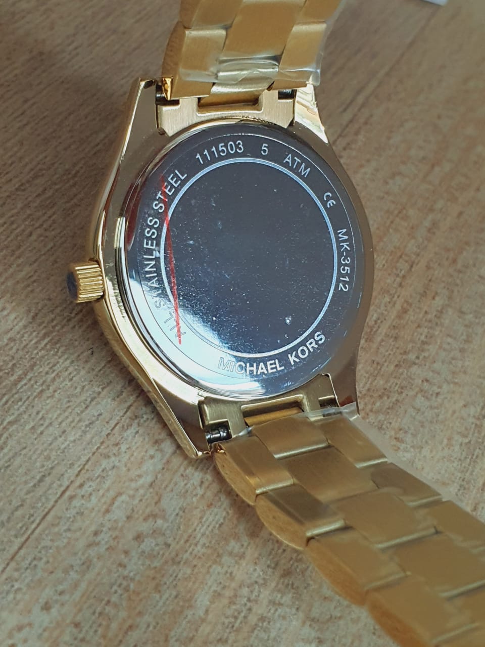 Michael Kors Women’s Analog Stainless Steel Gold Dial 34mm Watch MK3512