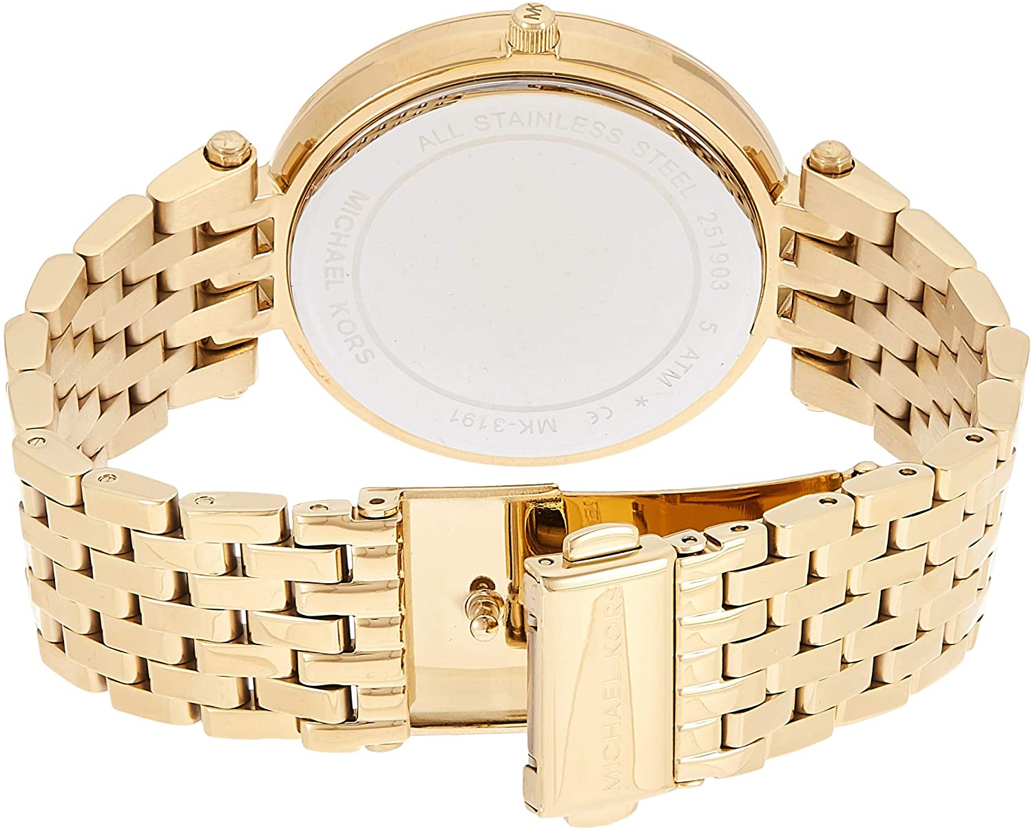 Michael Kors Women’s Quartz Stainless Steel Gold Dial 38mm Watch MK3811
