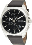 BOSS Chronograph Quartz Watch for Men with Black Leather Strap - 1513881