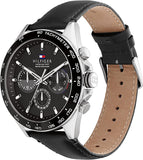 Tommy Hilfiger Men's Stainless Steel Quartz Watch with Leather Strap