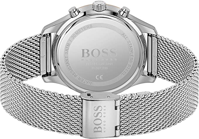 Hugo Boss Black Men's Black Dial Stainless Steel Watch - 1513805