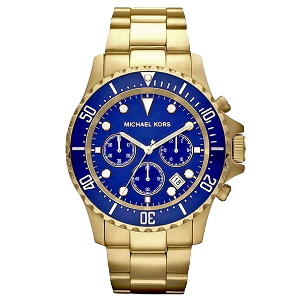 MICHAEL KORS Everest Chronograph Navy Dial Gold-tone Men's Watch MK8267