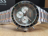 Hugo Boss Men’s Chronograph Quartz Stainless Steel Grey Dial 44mm Watch 1513634