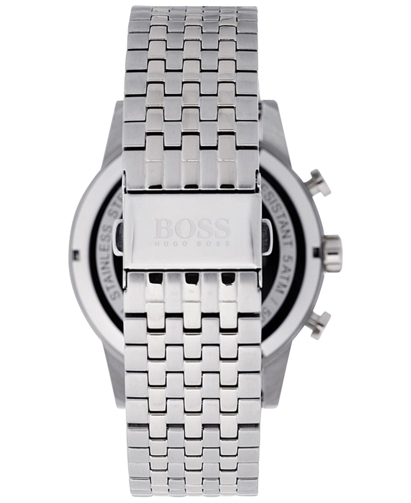 Hugo Boss Men’s Quartz Stainless Steel Blue Dial 44mm Watch 1513498