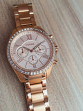 Fossil Women’s Quartz Stainless Steel Rose Gold Dial 40mm Watch BQ1774