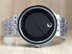 Movado Men’s Swiss Made Quartz Stainless Steel Black Dial 39mm Watch 0607057
