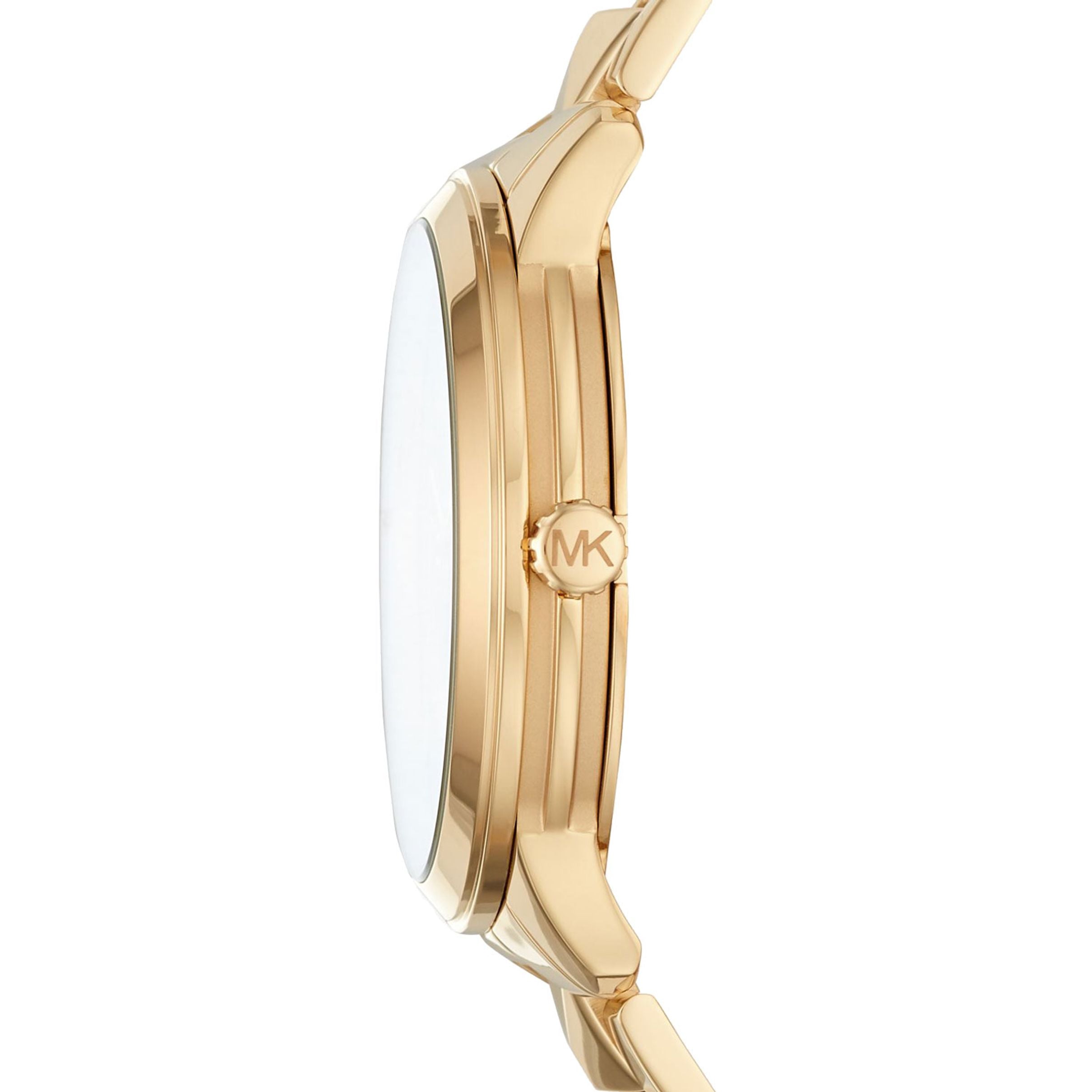 Michael Kors Women’s Quartz Stainless Steel Gold Dial 44mm Watch MK6714
