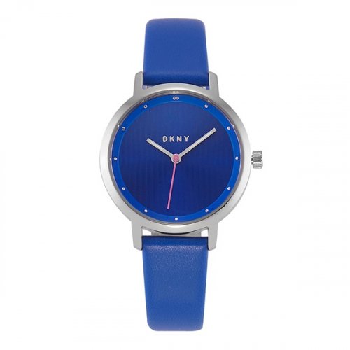 DKNY Women's The Modernist NY2675 Blue Leather Quartz Fashion Watch Hover Image