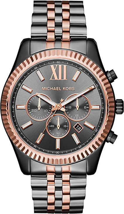 MICHAEL KORS Lexington Chronograph Grey Dial Men’s Watch MK8561 Hover Image