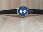 Hugo Boss Men’s Chronograph Leather Strap Blue Dial 41mm Watch 1513283