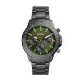 Fossil Men’s Chronograph Quartz Stainless Steel Green Dial 45mm Watch BQ2504