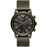 Emporio Armani Men’s Sport Quartz Stainless Steel Strap Green 43mm Watch AR11115