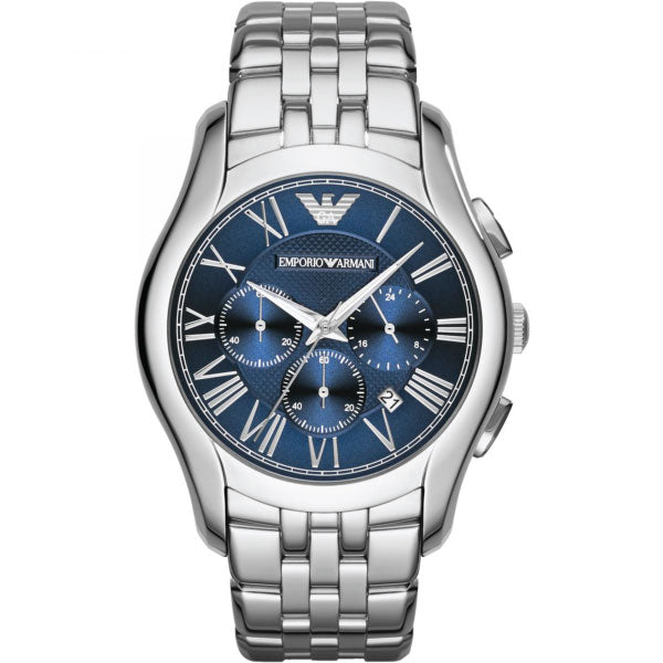 Emporio Armani Men’s Stainless Steel Blue Dial 44mm Watch AR1787 Hover Image