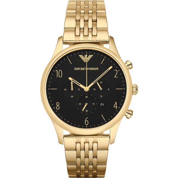 EMPORIO ARMANI Classic Chronograph Black Dial Men's Watch AR1893