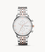 Emporio Armani Men’s Chronograph Quartz Stainless Steel White Dial 43mm Watch AR0399