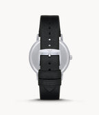 Emporio Armani Men’s Quartz Leather Strap Black Dial 41mm Watch AR11013