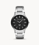 Emporio Armani Men’s Chronograph Quartz Stainless Steel Black Dial 43mm Watch AR11118