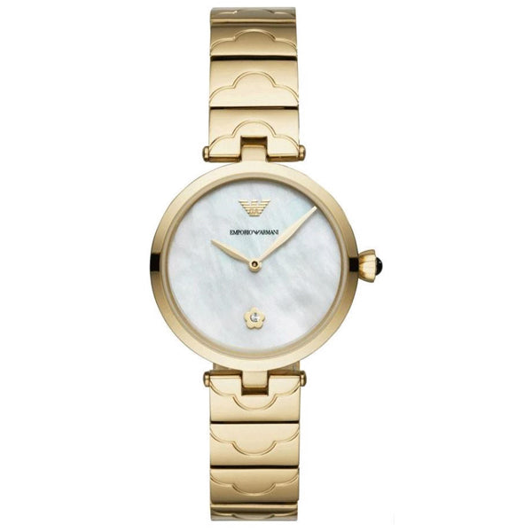 Emporio Armani Women’s Analog Stainless Steel Mother of Pearl Dial 32mm Watch AR11198