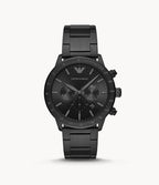 Emporio Armani Men’s Quartz Stainless Steel Black Dial 43mm Watch AR11242