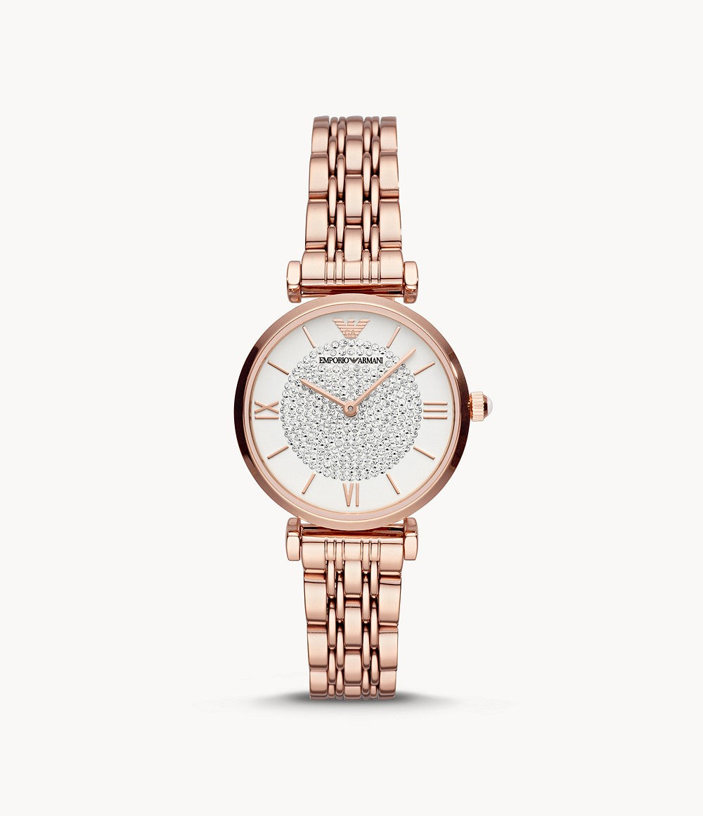 Emporio Armani Women’s Quartz Stainless Steel White Dial 32mm Watch AR11244