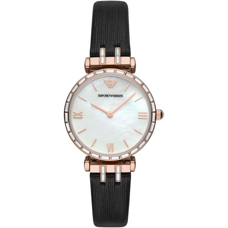 Emporio Armani Women’s Analog Mother of Pearl Dial 32mm Watch AR11295