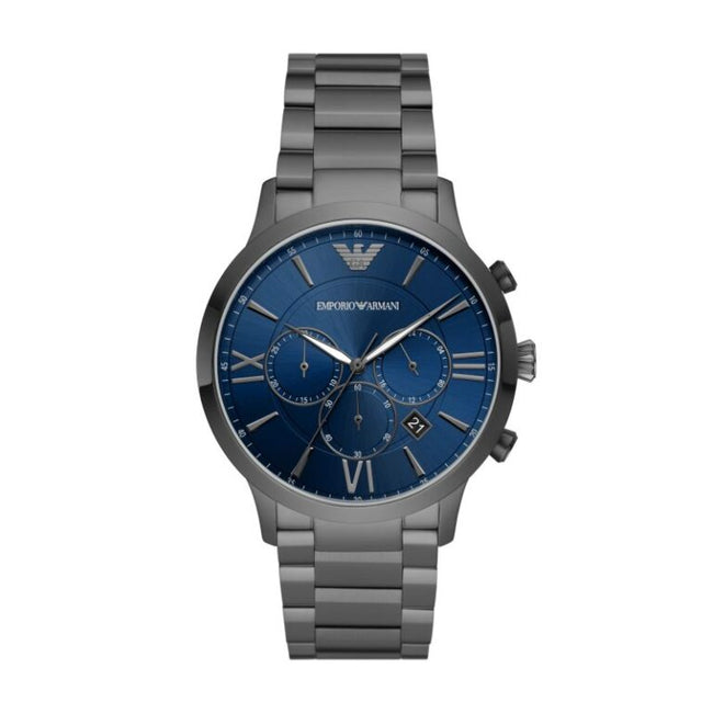 Emporio Armani Men’s Chronograph Quartz Stainless Steel Blue Dial 43mm Watch AR11348 Hover Image
