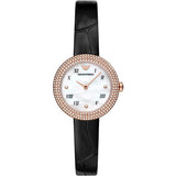 Emporio Armani Women’s Quartz Leather Strap White Dial 30mm Watch AR11356