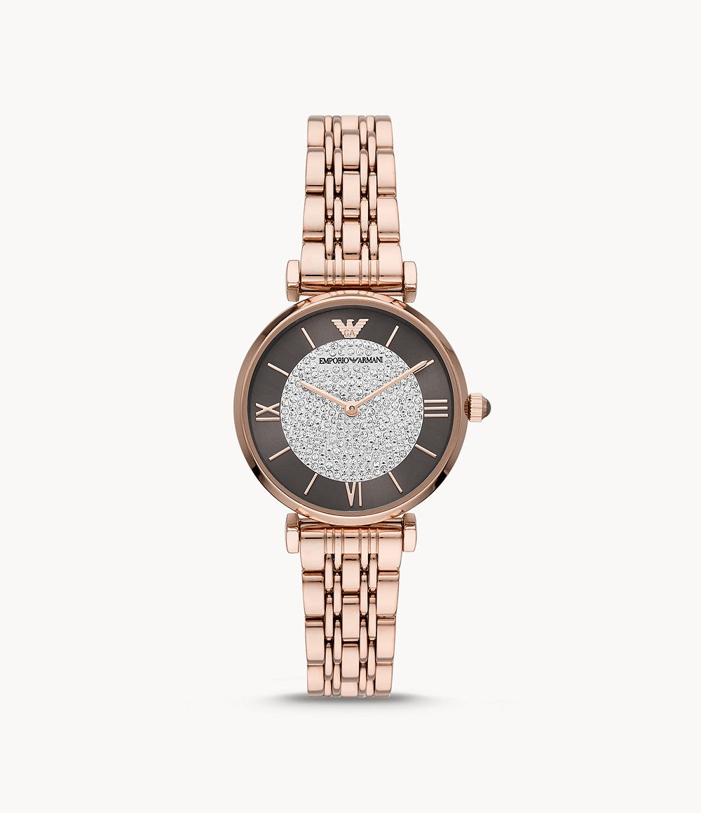 Emporio Armani Women’s Quartz Stainless Steel Brown Dial 32mm Watch AR11402