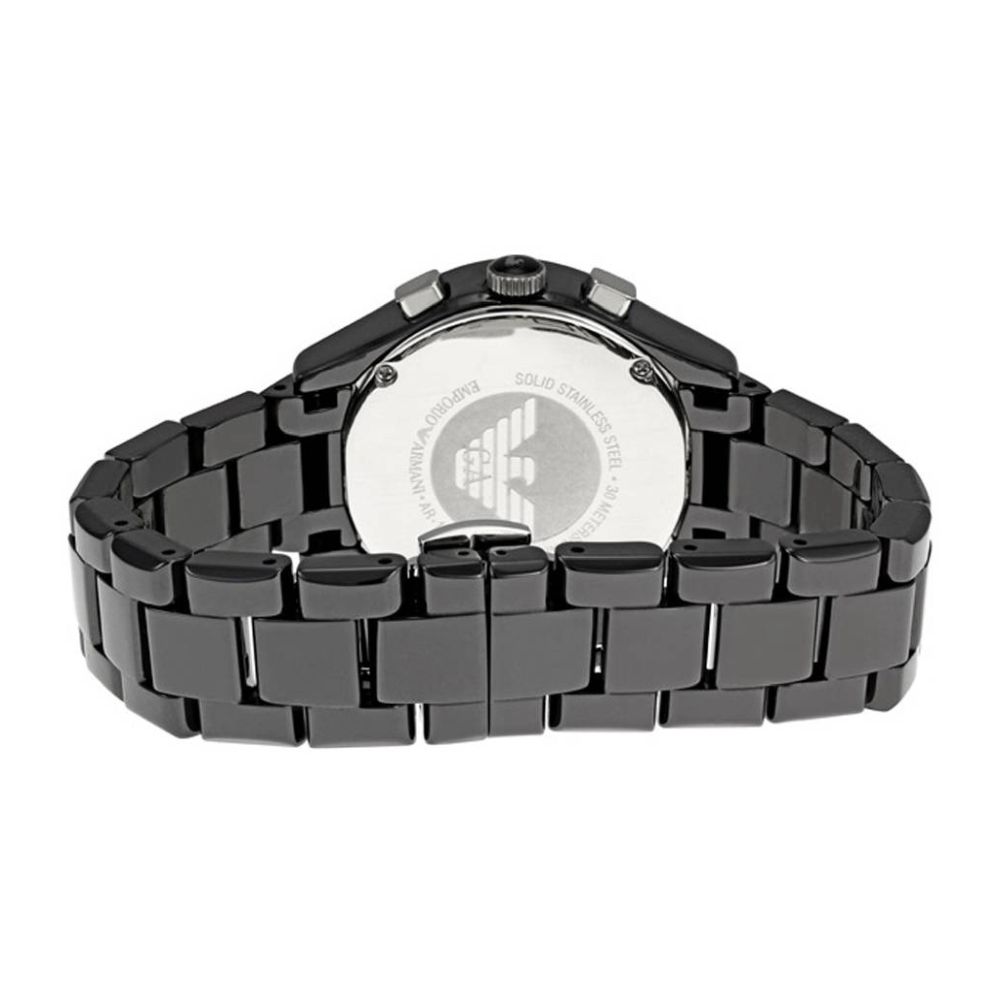 Emporio Armani Women’s Quartz Stainless Steel Black Dial 38mm Watch AR1401