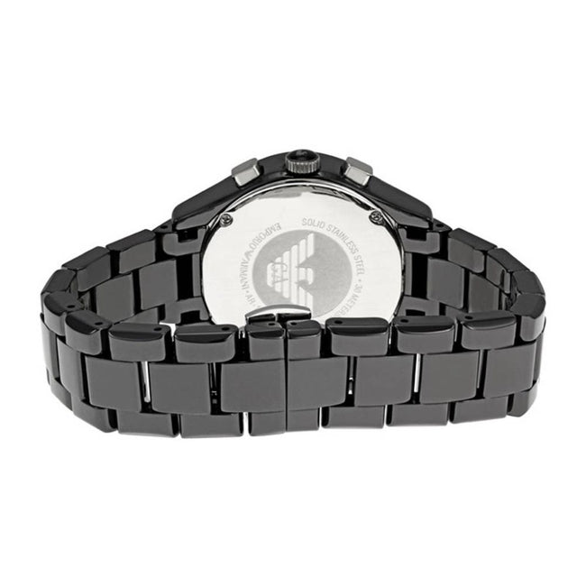 Emporio Armani Women’s Quartz Stainless Steel Black Dial 38mm Watch AR1401 Main Image