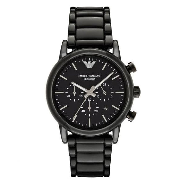Emporio Armani Mens Analog-Quartz Watch with Ceramic Strap AR1507 Hover Image