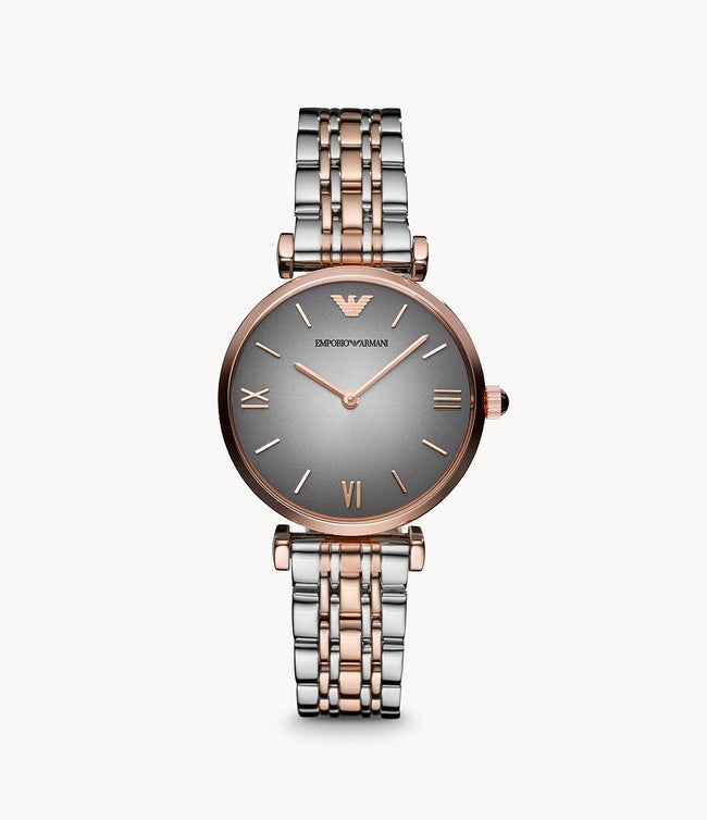 Emporio Armani Women’s Analog Stainless Steel Grey Dial 32mm Watch AR1725 Hover Image