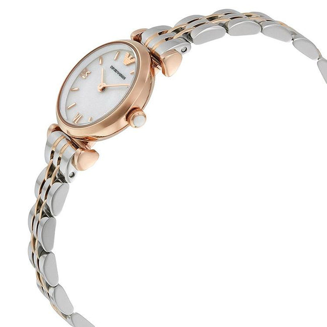 Emporio Armani Women’s Analog Stainless Steel Mother of Pearl Dial 22mm Watch AR1764 Main Image
