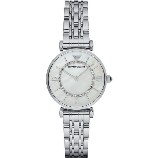 Emporio Armani Women’s Quartz Stainless Steel Mother of pearl Dial 32mm Watch AR1908