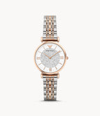 Emporio Armani Women’s Analog Stainless Steel White Dial 32mm Watch AR1926