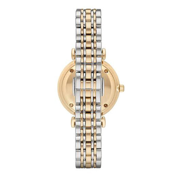 Emporio Armani Women’s Analog Stainless Steel Tow Tone White Dial 32mm Watch AR2076 Main Image
