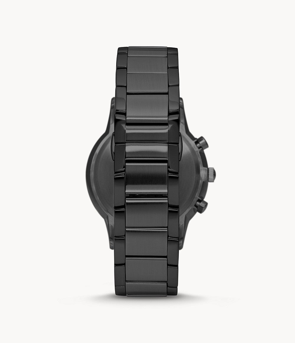 Emporio Armani Men’s Chronograph Stainless Steel Black Dial 43mm Watch AR2485