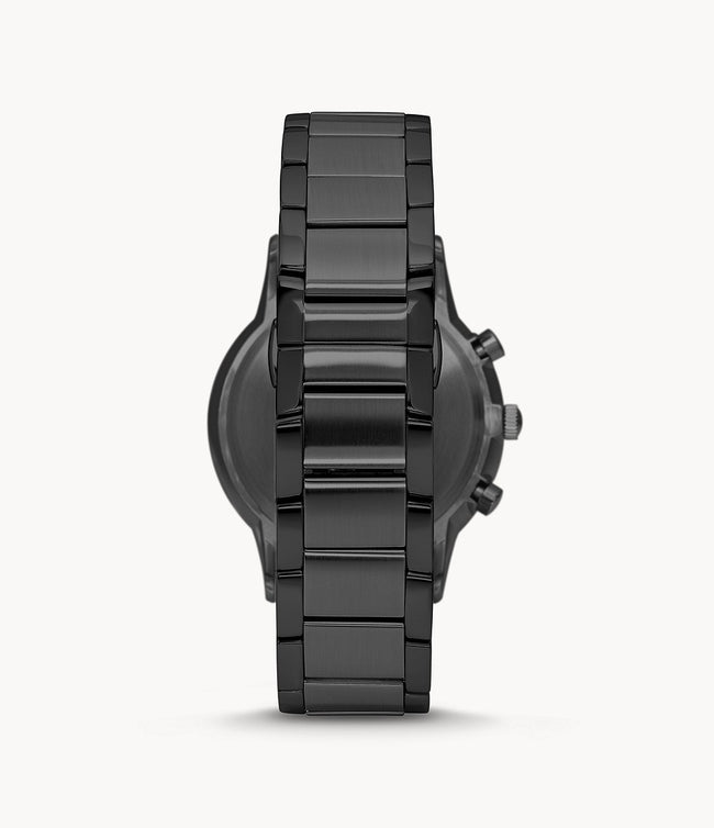Emporio Armani Men’s Chronograph Stainless Steel Black Dial 43mm Watch AR2485 Main Image