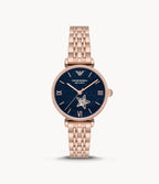 Emporio Armani Women’s Automatic Stainless Steel Blue Dial 34mm Watch AR60043