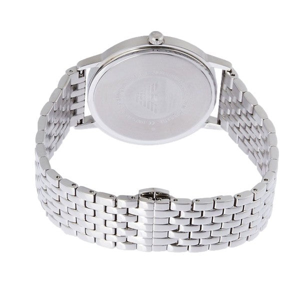 Emporio Armani Men’s Quartz Stainless Steel White Dial 41mm Watch AR80014 Main Image