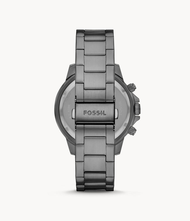 Fossil Men’s Chronograph Stainless Steel Grey Dial 45mm Watch BQ2491 Main Image