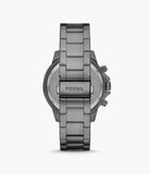 Fossil Men’s Chronograph Stainless Steel Grey Dial 45mm Watch BQ2491