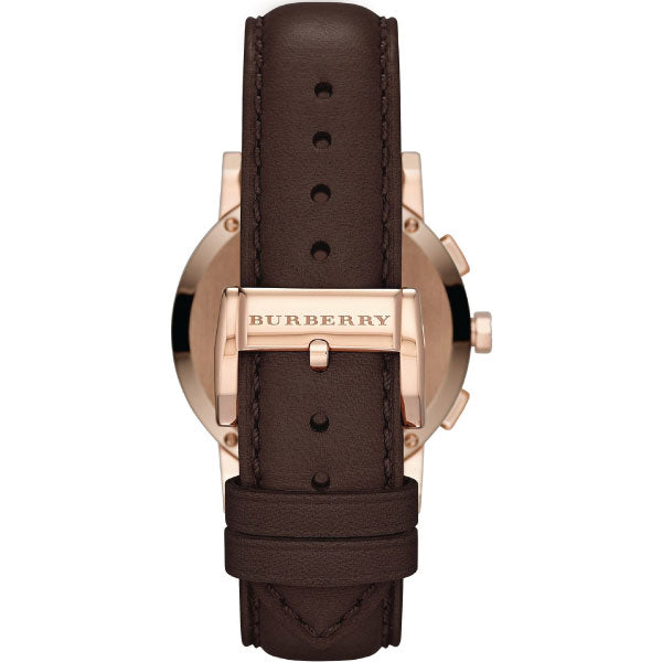 Burberry Unisex Swiss Made Leather Strap Brown Dial 38mm Watch BU9755 Main Image