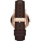 Burberry Unisex Swiss Made Leather Strap Brown Dial 38mm Watch BU9755