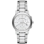 Burberry Women’s Swiss Made Quartz Stainless Steel White Dial 38mm Watch BU9750