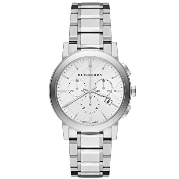 Burberry Women’s Swiss Made Quartz Stainless Steel White Dial 38mm Watch BU9750