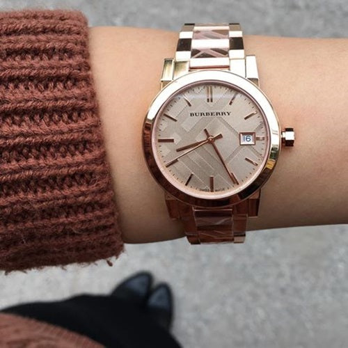 Burberry The City Rose Gold-Tone Ladies Watch BU9146