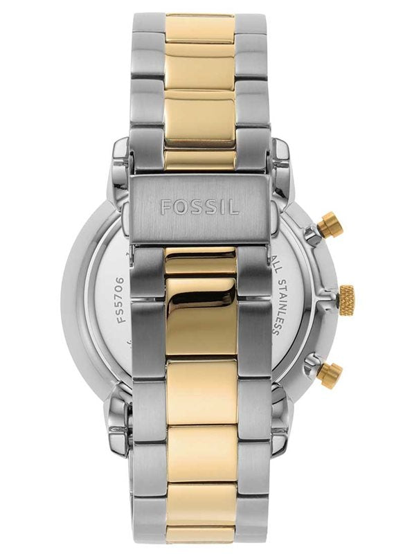 Fossil Neutra Two-Tone Stainless Steel Blue Dial Chronograph Quartz Watch for Gents – FS5706