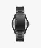 Fossil Women's Riley Quartz Stainless Steel Multifunction Watch, Color: Black Glitz (Model: ES4519)