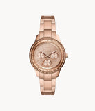Fossil Women’s Quartz Rose Gold Stainless Steel Rose Gold Dial 37mm Watch ES5106